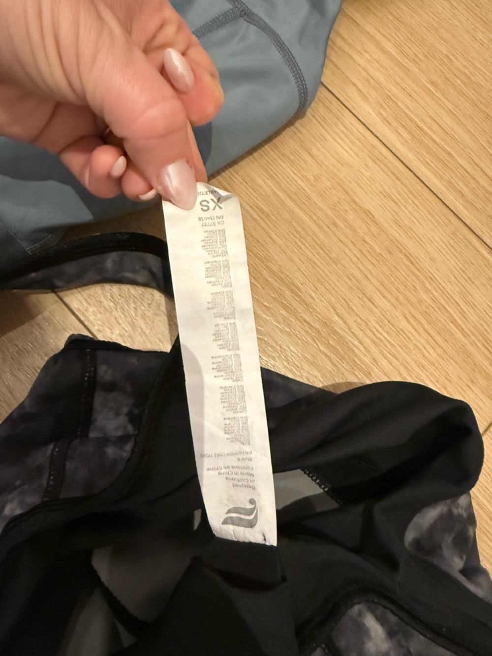Fabletics Women’s Jumpsuit Duo - Slate Blue & Charcoal Tie-Dye - Picture 3 of 5
